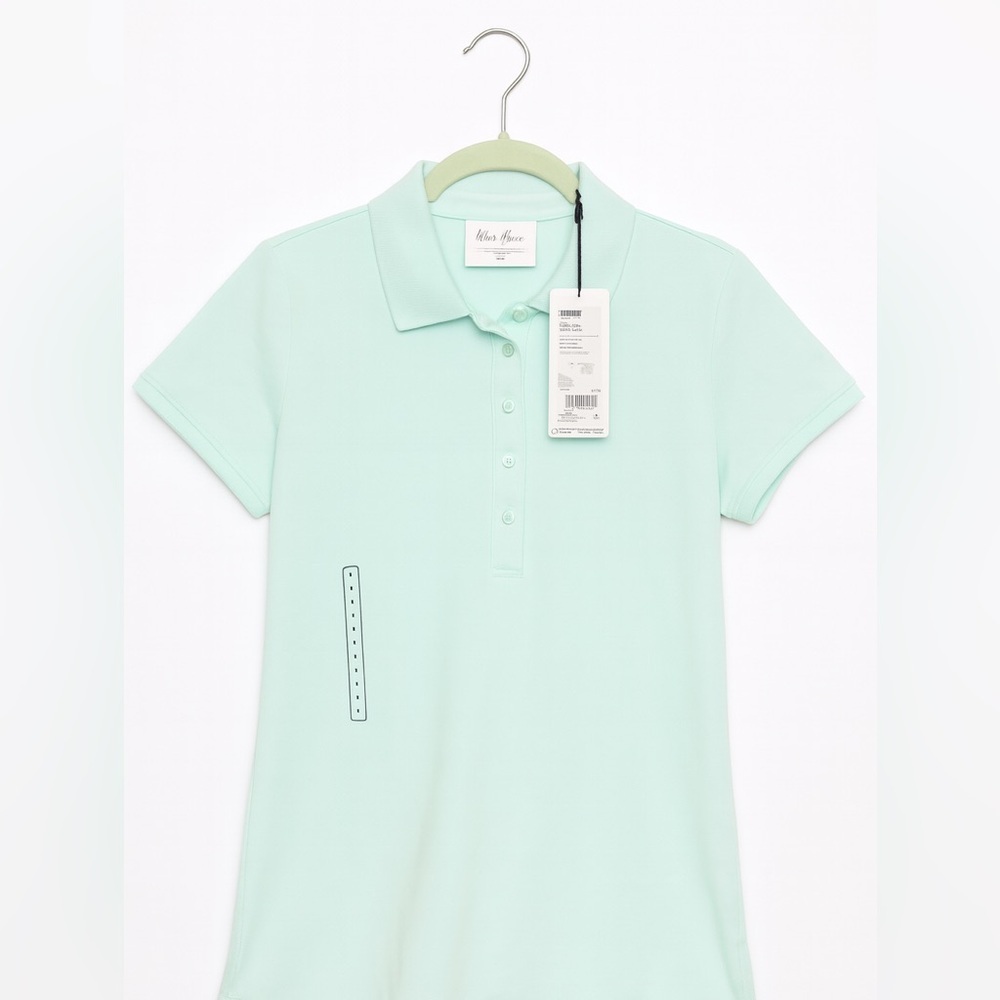 Women’s Mint Polo Shirt - Classic Collared Short Sleeve